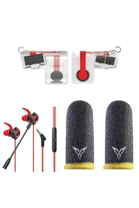 MADEPAZAR Pubg Tetik Nw Yeni Model Logolu Eldiven Ve Gamer Kulaklık