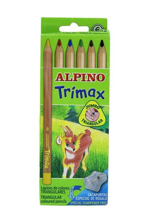 Dolphin Alpıno 6 Renk Trımax Kuru Boya Kalemi Al-343