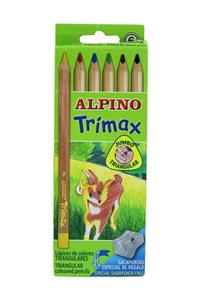 Dolphin Alpıno 6 Renk Trımax Kuru Boya Kalemi Al-343