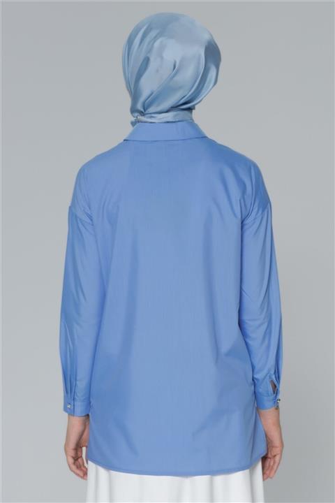 Armine Gömlek 20ya3846 Cobalt