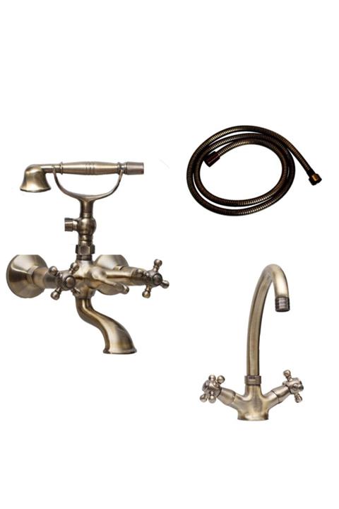 LPD LİDER Antik Banyo Bataryaları Seti