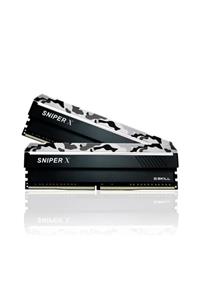 G Skill F4-3200C16D-16GSXWB SniperX Gri Kamuflaj DDR4-3200Mhz CL16 16GB (2X8GB) DUAL (16-18-18-38) 1.35V