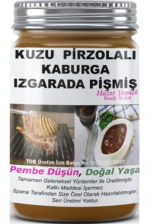 SPANA Kuzu Pirzolalı Kaburga Izgarada Pişmiş Ev Yapımı Katkısız 330gr
