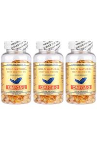 Gold Natural Omega 3 Balık Yağı 1000 Mg 200 Softgel X 3 Kutu 600 Softgel