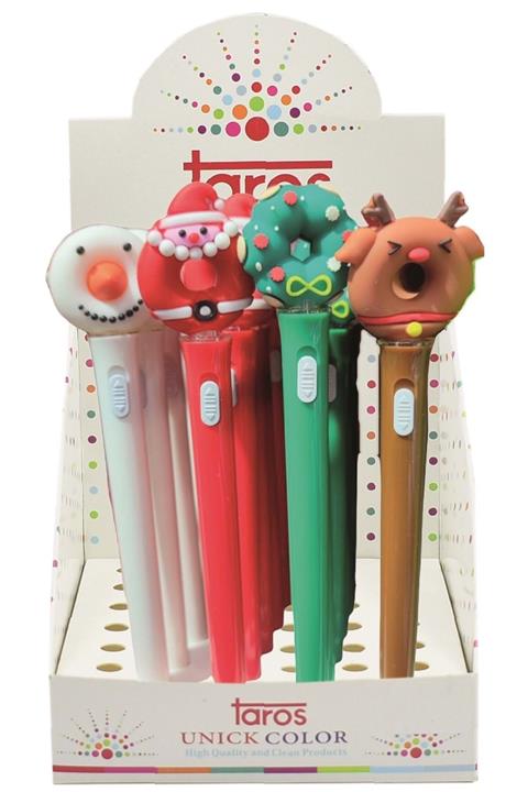 Taros Unick Color Donut Yılbaşı Işıklı Jel Kalem