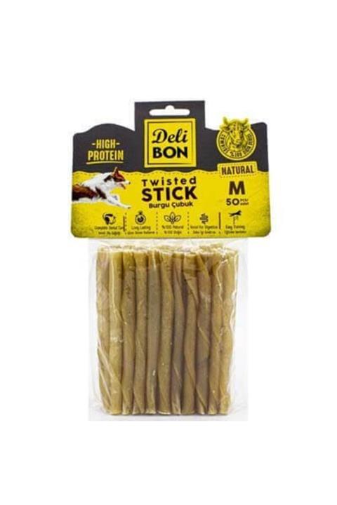 Delibon Deri Burgu Çubuk Orta Boy 50li Paket Naturel