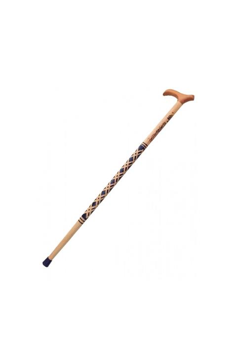 Bora Ahşap İşlemeli Baston Ağaç Baston Kayın Gürgen Ağacı Baston
