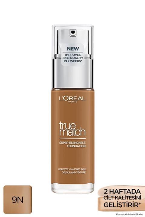 L'Oreal Paris True Match Bakım Yapan Fondöten 9N TRUFFE