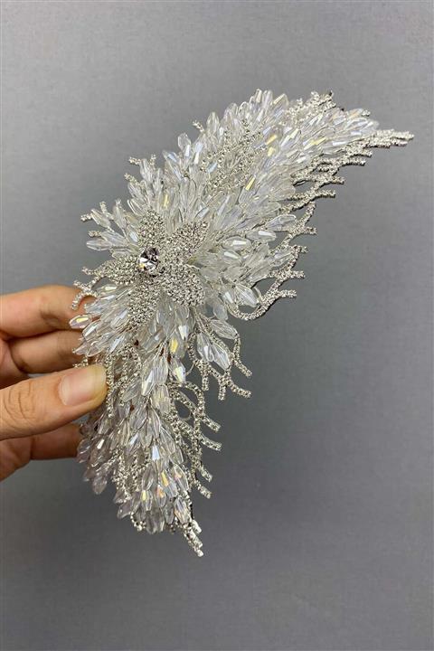 Hayalperest boncuk Ella Kristal Boncuklu Gelin Tacı