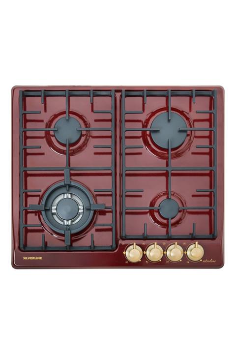 Silverline Rs5322r01 60cm Rustik Bordo Emaye Ocak