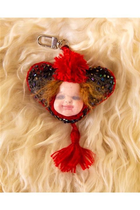 Atölye Reborn Kalp Şeklinde Hediyelik Çanta Aksesuarı / Duvar Dekoru / Kalpli Araba Süsü / Dikiz Aynası Süsleme