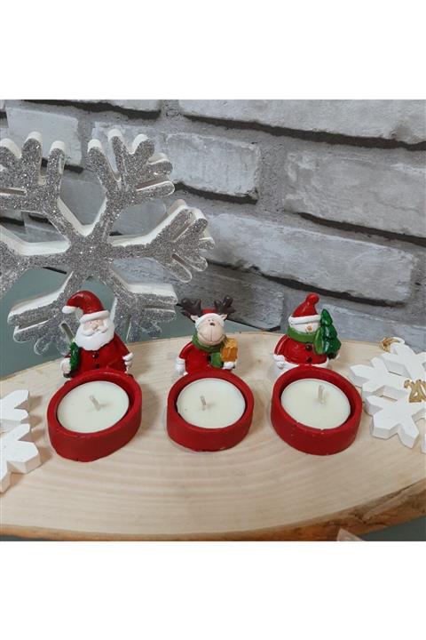 evinizin vitrini Yılbaşı Dekor Mumluk