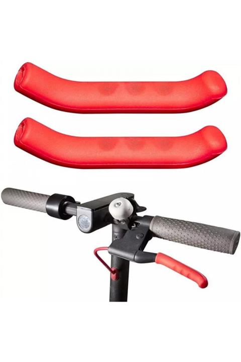 EScooter Aksesuar Elektrikli Scooter Fren Kolu Koruyucu - Kırmızı - 1 Adet