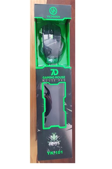 yk desing Yk Design Yk-101 Oyuncu Mause + Pad Yeşil