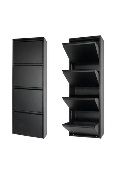 Adek Metal Grup 4'lü Antrasit Metal Ayakkabılık