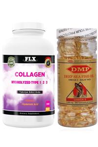 FLX Kolajen-collagen Tip-1-2-3-300 Tablet Omega 3-200 Kapsül
