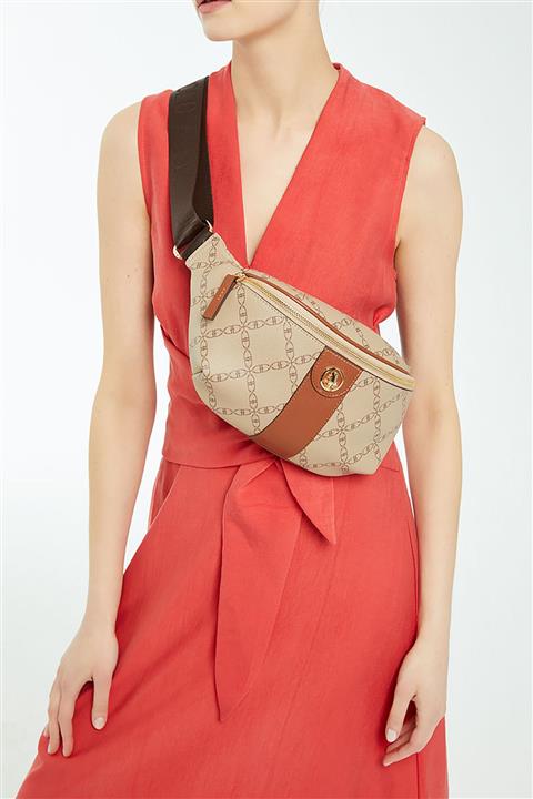 U.S. Polo Assn. Bej-taba Kadın Postacı Çantası Us3104