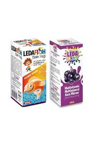 LedaPharma Ledafish Balık Yağı 150 Ml+ledakids Sambu Kara Mürver Ekstresi 125 Ml