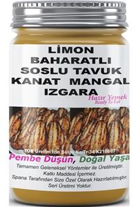 SPANA Limon Baharatlı Soslu Tavuk Kanat Mangal Izgara Ev Yapımı Katkısız 330gr