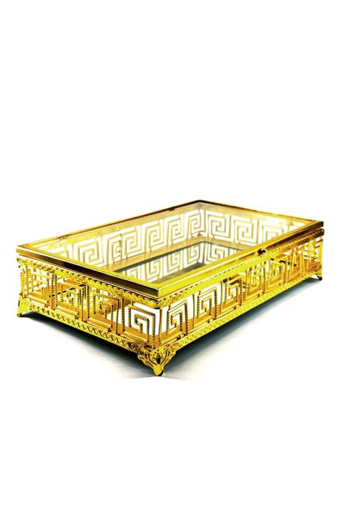 Şekerci İsmet Gondol Versace Desen Kapaklı Altın Renk