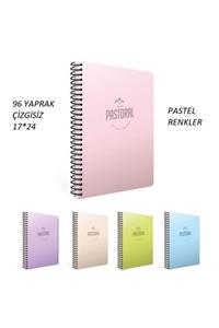 Gıpta 17*24 Pastoral Pastel Renkli Çizgisiz 96yaprak Defter 4'lü