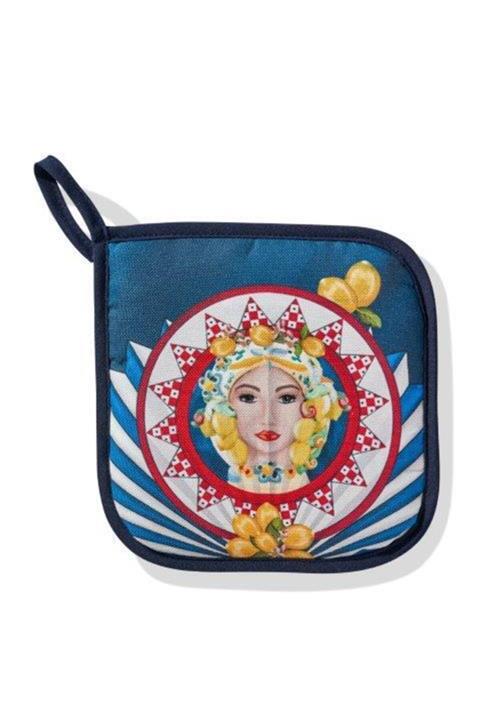 CHIARA ALESSI Posıtano Tutaç Mavi & Kırmızı 20*20 Cm