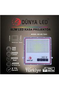 DÜNYA LED Hs.725 2 300w Smd Led Slim Projektör 4000k Ilık Beyaz Işık