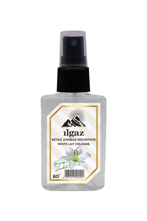 ILGAZ Elegance Series Sprey Beyaz Zambak Kolonyası 50 ml 80 Derece Çanta Boy Kolonya