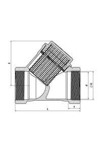 AVMDEPO 1 1/4 Filtre Pislik Tutucu Pirinç