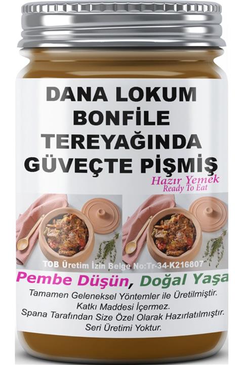 SPANA Tereyağında Güveçte Pişmiş Ev Yapımı Katkısız Dana Lokum Bonfile 330gr