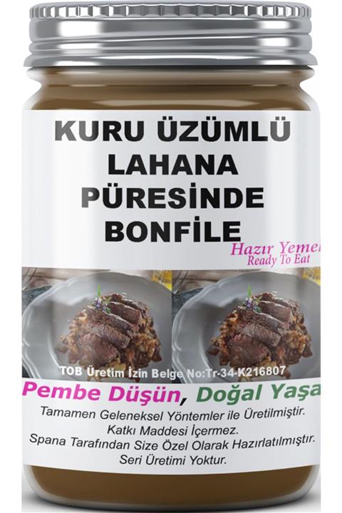 SPANA Kuru Üzümlü Lahana Püresinde Bonfile Ev Yapımı Katkısız 330gr