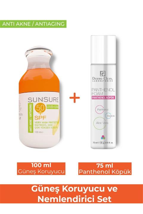 Dermo Clean Anti Akne & Antiaging Spf50 Güneş Koruyucu Ve Nemlendirici Set