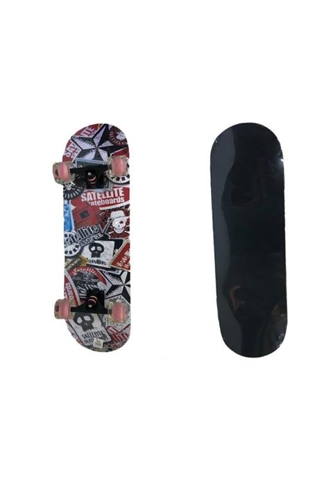 Attack Sport Grafiti Desenli Işıklı Slikon Tekerlekli Kaykay