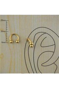 HEIMDALL Gold 6 Mm 316l Cerrahi Çelik Kararmaz Kıkırdak - Tragus - Burun - Septum - Smile Piercing