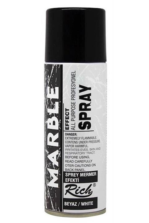 Rich Marka: Sprey Mermer Efekti 11370 Beyaz 200 ml