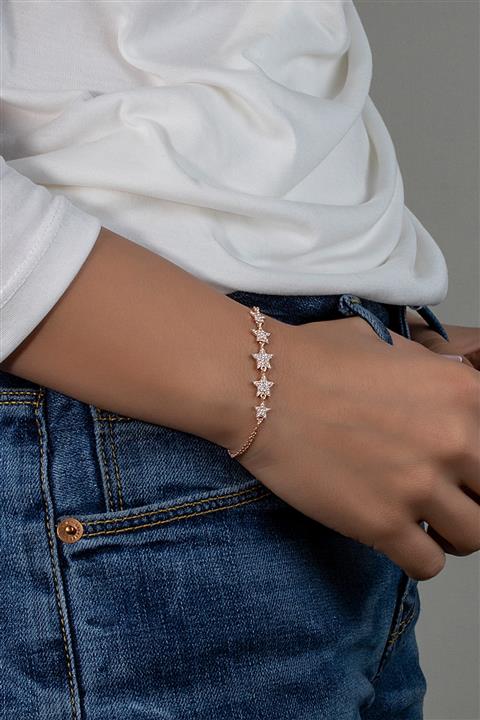 Else Silver Yıldızlar Gümüş Kadın Bilekliği