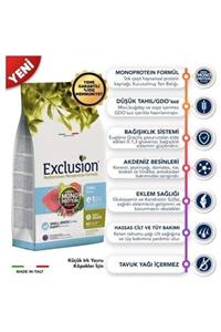 Exclusion Monoprotein Düşük Tahıllı Ton Balıklı Ve Narlı Küçük Irk Yavru Köpek Maması 2 Kg