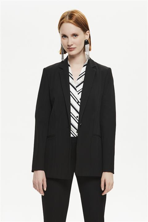 Naramaxx Kadın Siyah Klasik Ceket