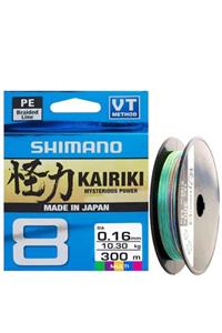 Shimano Kairiki 8 300m Multi Color Örgü Ip Misina 0,23mm