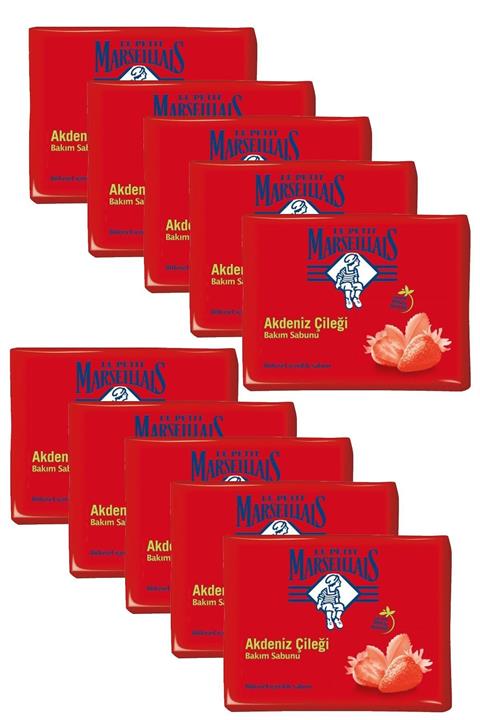 Le Petit Marseillais Akdeniz Çileği Bakım Sabunu 90 gr x 10 adet
