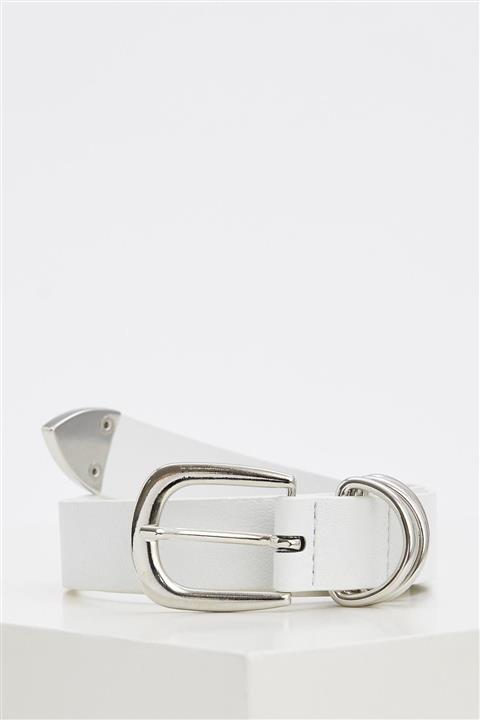 DeFacto Kadın Beyaz Suni Deri Kemer V6934AZNSWT
