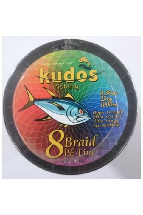 Kudos Multi Color 1000mt 8 Örgü Ip Misina 25mm