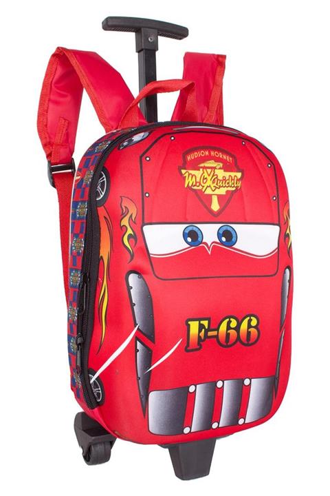 Bagacar Mn F66 Kırmızı Tekerlekli Erkek Çocuk Sırt Çantası