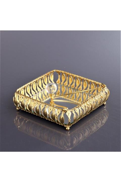 çilekev Hürrem Model Altın Metal Peçetelik