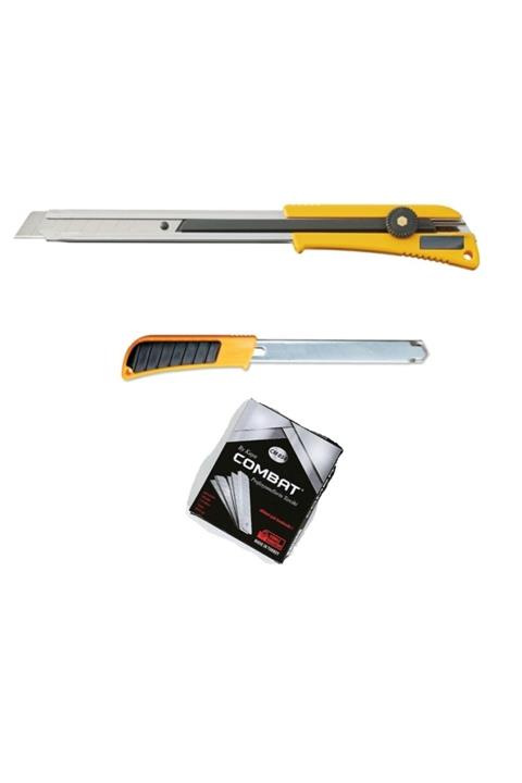 COMBAT Uzun Gövdeli Geniş Maket Bıçağı Xl-2 + 100 Ad 0.5mm Bıçak Hediye