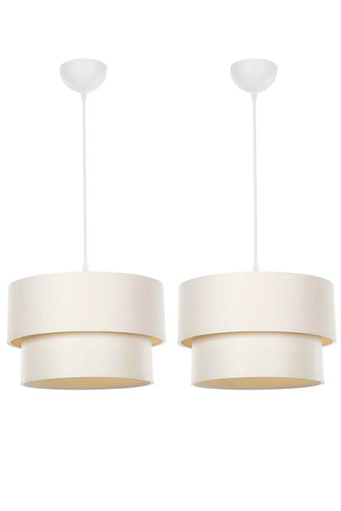 EvLight 2'li Pasta Sarkıt Avize / Krem