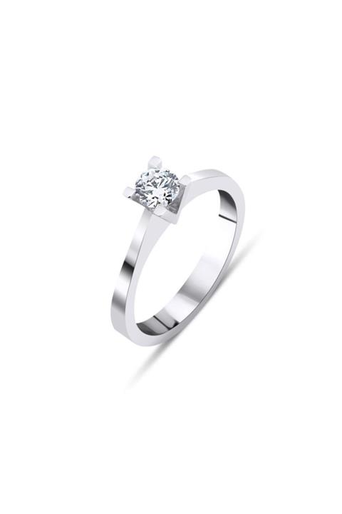 EGE PIRLANTA Tektaş Yüzük 0.50 Karat Mozanit