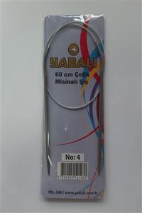 Yabalı 60 Cm Çelik Misinalı Şiş N0:4