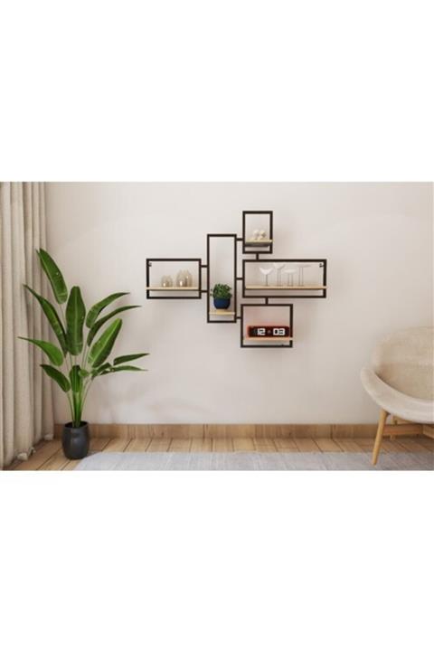 Özkalp Paslanmaz Dekorasyon Özkalp Dekoratif Duvar Rafı Mutfak Rafı Banyo Rafı Tv Rafı Çok Amaçlı Raf