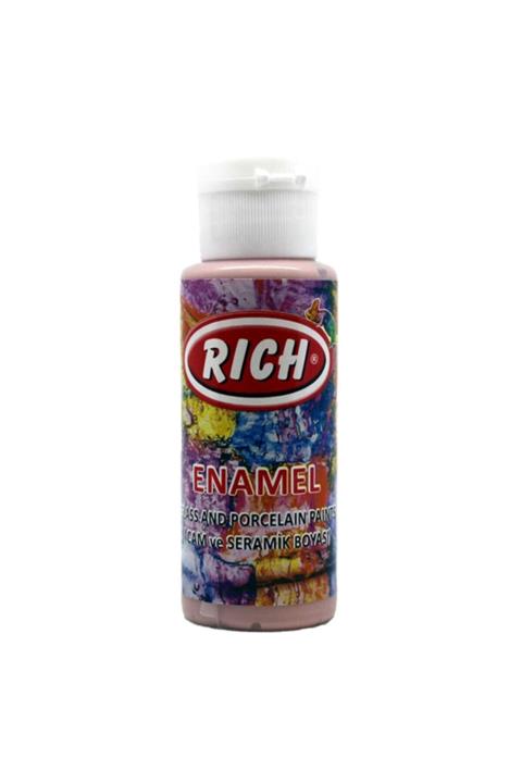 Rich Enamel Cam Seramik Boyası 70cc - Pudra Pembe